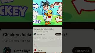 Omz riding a chicken jockey #omzblox #omzcrew#roblox