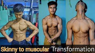 My 3 year Natural skinny to muscular transformation // Rohit kc Gym motivation 