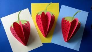 strawberry  paper craft