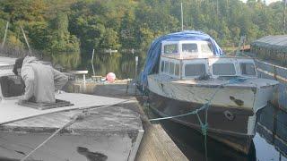 Fibreglass & Plywood Sheeting the Foredeck aboard my Old WWII Boat | EP 43