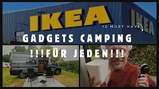 12 Ikea Gadgets von 1 Euro bis 200 Euro die JEDER für Camping nutzen kann, unsere must haves