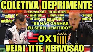 POLÊMICA! COLETIVA DEPRIMENTE NO FLAMENGO!! RIZEK PERDEU A LINHA" IMPRENSA DEBATE TITE