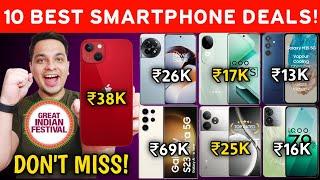 10 Best Smartphones Deals in Amazon Great Indian Festival Sale 2024 | Big Billion Day Mobile Offer 