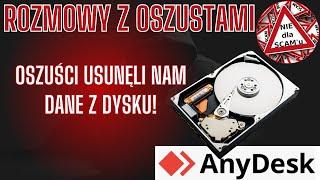 Scam'erzy skasowali nam dysk | anydesk | video