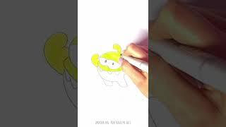  ️ Drawing Made Simple  Learn to Draw Om Nom from Cut the Rope #shorts #drawing #RavlykArt