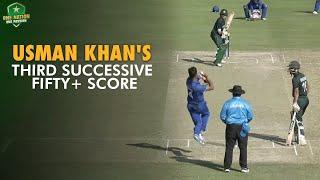 Usman Khan's Third Successive 50+ Score | Pakistan U19 vs Afghanistan U19 | 50-Over Tri-Series, 2024