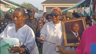 Ifeanyi Ubah's Only Daughter On Parade During His Burial In Nnewi, Anambra State