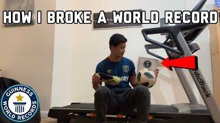 How To Break A Guinness World Record (the process and how I did it) Soccer juggling record treadmill