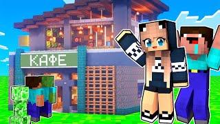 Майнкрафт Но Мы открыли КАФЕ ! Лара Майнкрафт и Нубик в Minecraft 100% ТРОЛЛИНГ