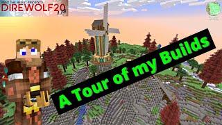 Village Tour of my Modded World | Direwolf20 1.18 Modded Minecraft