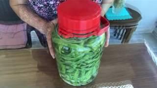 Bahçemden Mutfağıma. Fasulye turşusu nasıl yapılır? Mutlaka izleyin. Tülinin Mutfağı. Bean Pickles