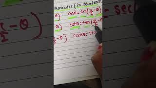 Trigonometry | Confunction formula in quadrant #educationalvideo #maths