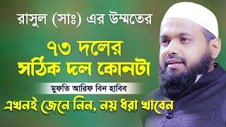 রাসুল সাঃ এর ৭৩ দলের সঠিক দল কোনটা  মুফতি আরিফ বিন হাবিব  Mufti arif bin habib New waz Bangla New