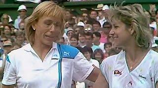 Martina Navratilova vs Chris Evert 1987 Wimbledon SF Highlights