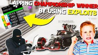 I beat a CHAMPIONSHIP WINNER thanks to an EXPLOIT.. (Roblox Formula E)