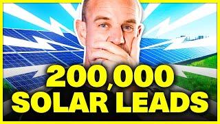 Landing A 200,000 Lead Per Month Solar Client ️