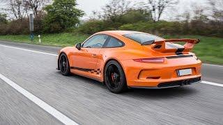 294 km/h (182mph) on German Autobahn - Porsche 991 GT3