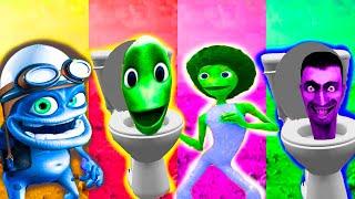 DAME TU COSITA VS SKIBIDI TOILET VS HULK VS GREEN ALIEN MAGIC DANCE VIDEO 2024