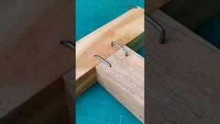 I made a wood joint with a nail hook #shorts