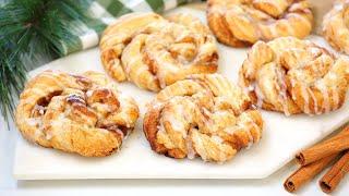 Puff Pastry Cinnamon Rolls | PERFECT for Christmas Breakfast + Brunch