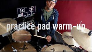 Drum practice pad warm-up