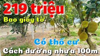 Đất thổ cư 5x49 giá rẻ 219 triệu cách đường nhựa 100m ở xã Long Vĩnh huyện Châu Thành Tây Ninh