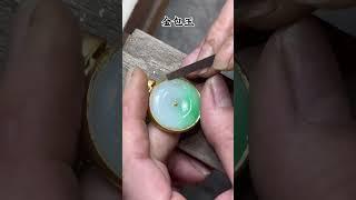 金包玉，3克手工打金平安扣吊坠。 #金包玉 #合浦打金 #合浦李记灵作 #来料加工