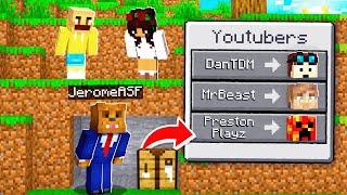 Minecraft Manhunt, But I Become YouTubers!