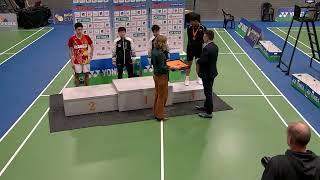 Prize Ceremony MS, Yonex Dutch Junior International 2023