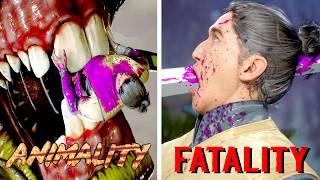 MK1 All Fatalities & Animalities on Scorpion Wedding - Wedding RARE