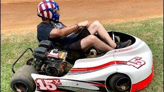 How To Race Go Karts In Your Back Yard Including Track Preparation !!