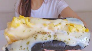 ira ASMR️ l Sausage+Egg Hotdog l Eating Sound l Mukbang️