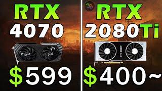 RTX 4070 vs RTX 2080 Ti | REAL Test in 15 Games | 1440p | Rasterization, RT, DLSS, Frame Generation