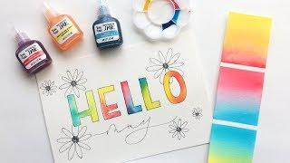 Brea Reese Watercolor Ink Kit - Glitter Ink - Available at Target - Artist Kansas McGraw