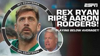 Aaron Rodgers looks like a ‘BELOW AVERAGE’ quarterback! - Rex Ryan | NFL Countdown