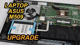 Upgrade LaptopAsus M509 | Install/Change SSD in M.2, RAM Memory and 2.5" HDD/SSD