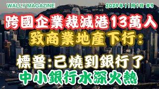 標普報告: 跨國企業裁減香港人員13萬、零售衰退，引爆商業地產危機！蔓延至銀行，香港中小銀行特別水深火熱？