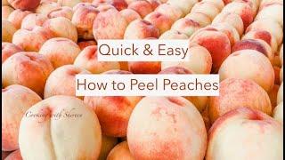 How to Blanch Peaches for Easy Peeling