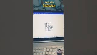 Parrot  on ms word | trending Unicode | Hack Unicode | tips& tricks#keyboard #unicodehacks #unicode