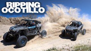 Polaris Rzr Pro R's RIPPING in Ocotillo Wells