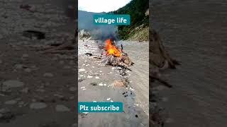 The the peaceful village life style this is hard work plz_subscribe_my_channel  beautiful Nepal