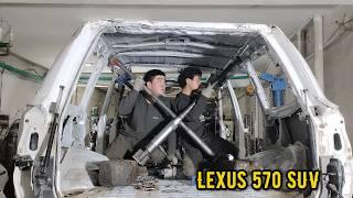 Perfectly restored a scrapped Lexus 570 SUV