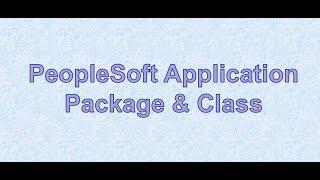 Final Application Package & Class