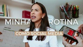 UM DIA NA MINHA ROTINA DE SOCIAL MEDIA - Dicas de app | como me organizo  | como funciona na prática