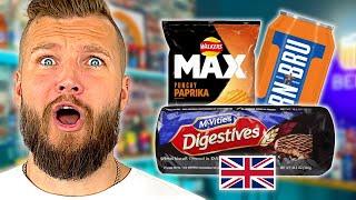 Americans Try British Snacks (Digestives, Walkers, Irn Bru & More)