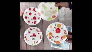 Melamine Plates, Can be server as Dinner/ salad/side/appetizer/pie/pizza/cake/beverage dish platter