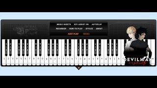 Crybaby - Devilman Crybaby OST [ Virtual Piano Sheets ]