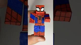 DIY SPIDER MAN  #marvel #diy #spiderman #roblox