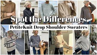 Comparing PetiteKnit's Drop Shoulder Sweater Patterns