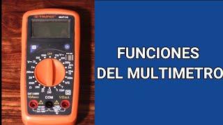 Funciones de un multimetro digital marca truper modelo MUT-33